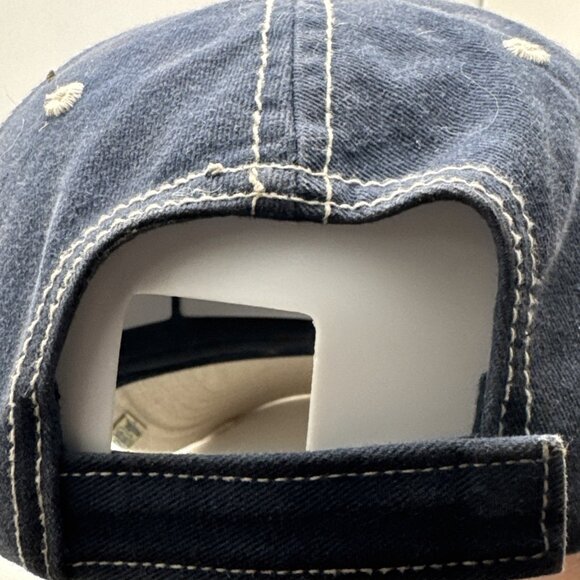 Budweiser Hat Mens Strap Back Brown Spellout Script Scripped Lager Beer VGUC Cap - Picture 4 of 6